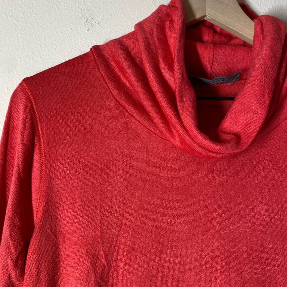 Sunday in Brooklyn Coral Lightweight Turtleneck Sweater Size Small - Picture 2 of 8